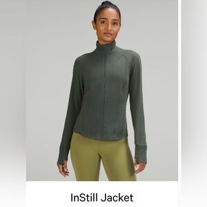 Lululemon Instill Jacket. Size 10. NWOT. Smoked Spruce. Never worn/washed.
